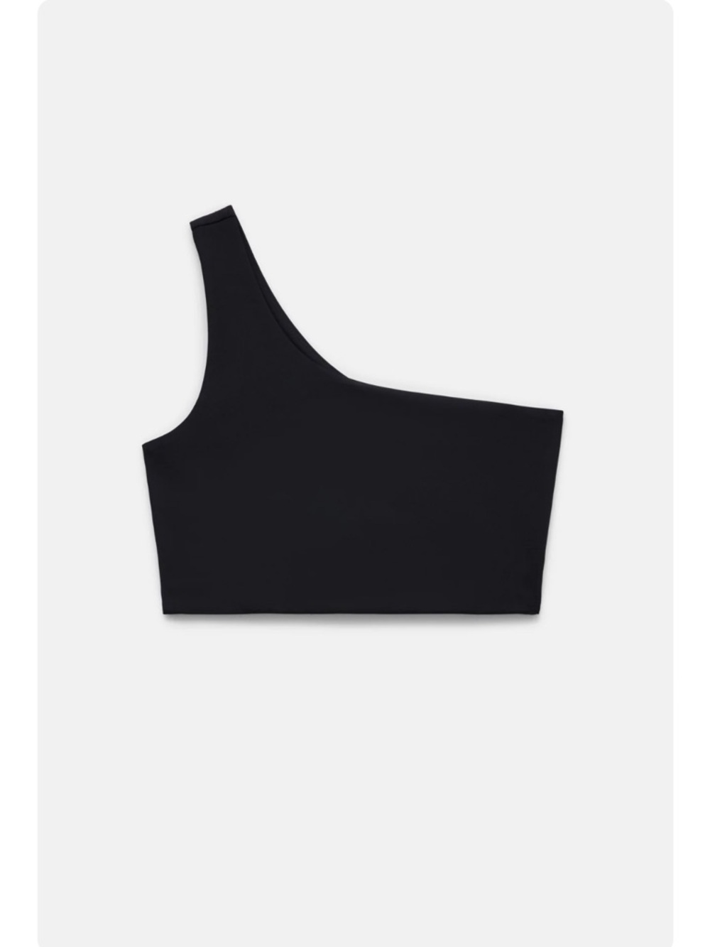 🖤 GIRLFRIEND COLLECTIVE Black Bianca One Shoulder Bra; Size Small